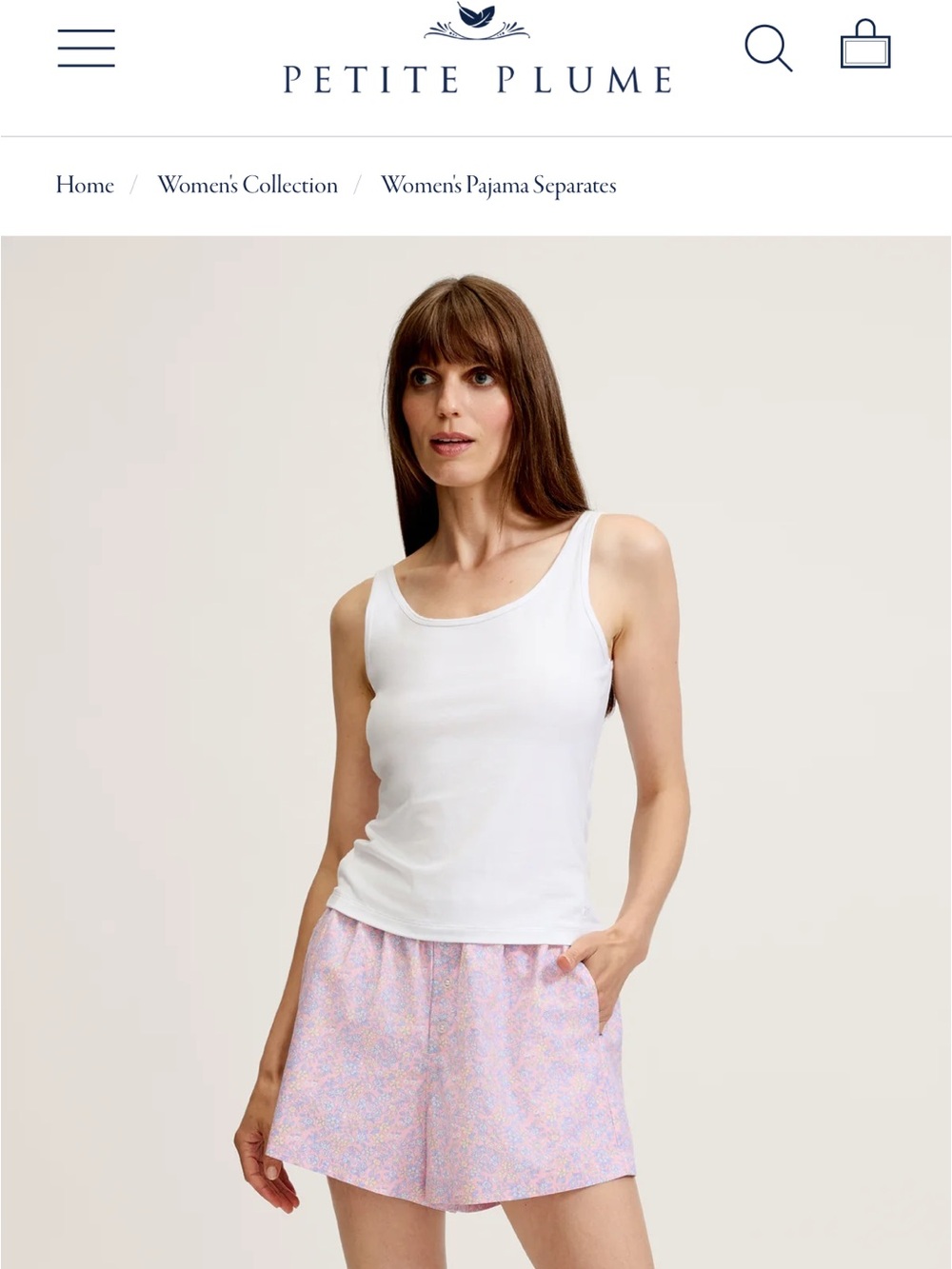 Women’s cotton sleep shorts NWOT